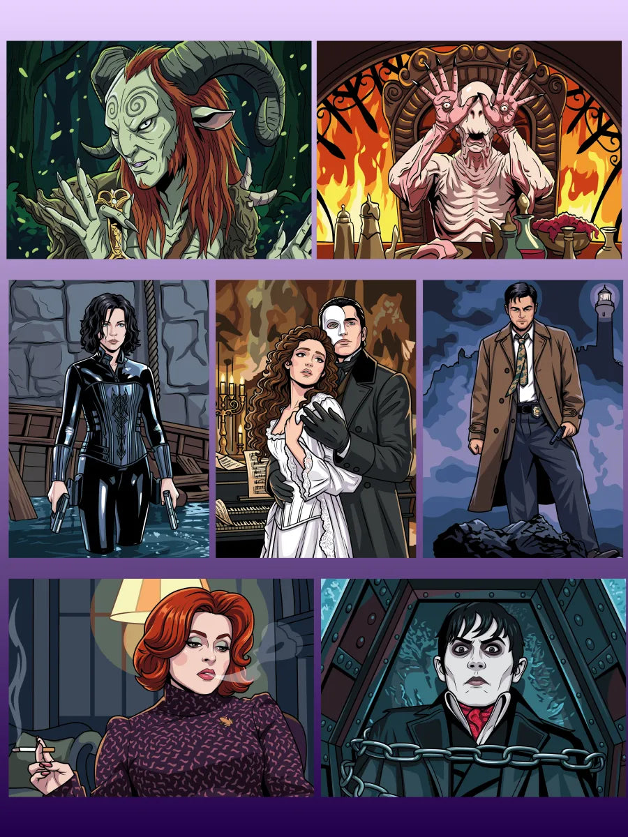 Gothic movies. Paint by numbers