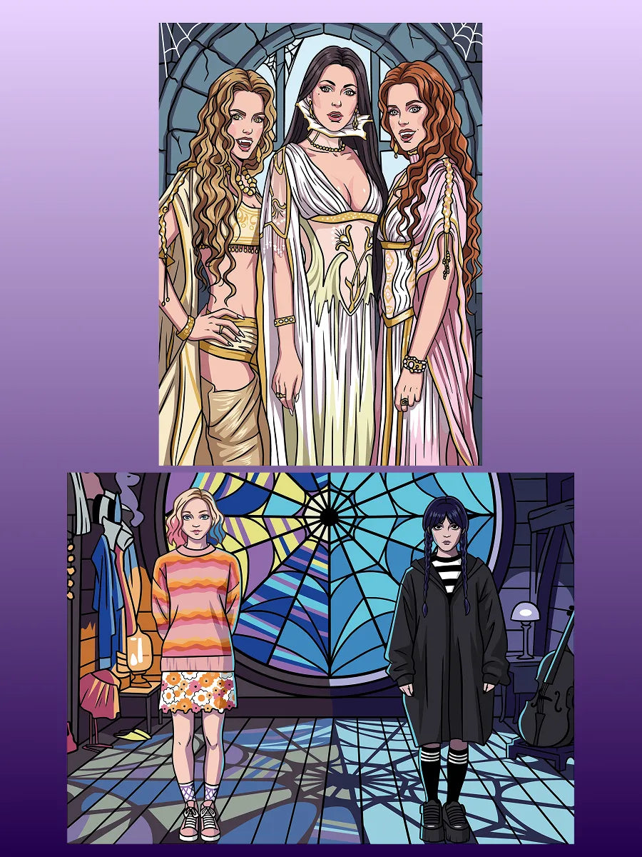 Gothic movies. Paint by numbers