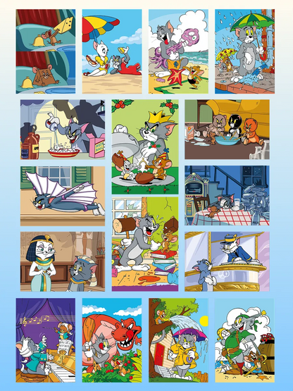 Tom and Jerry. Color by Numbers