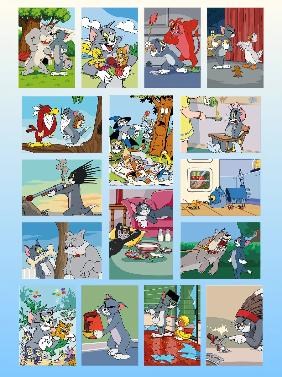 Tom and Jerry. Color by Numbers