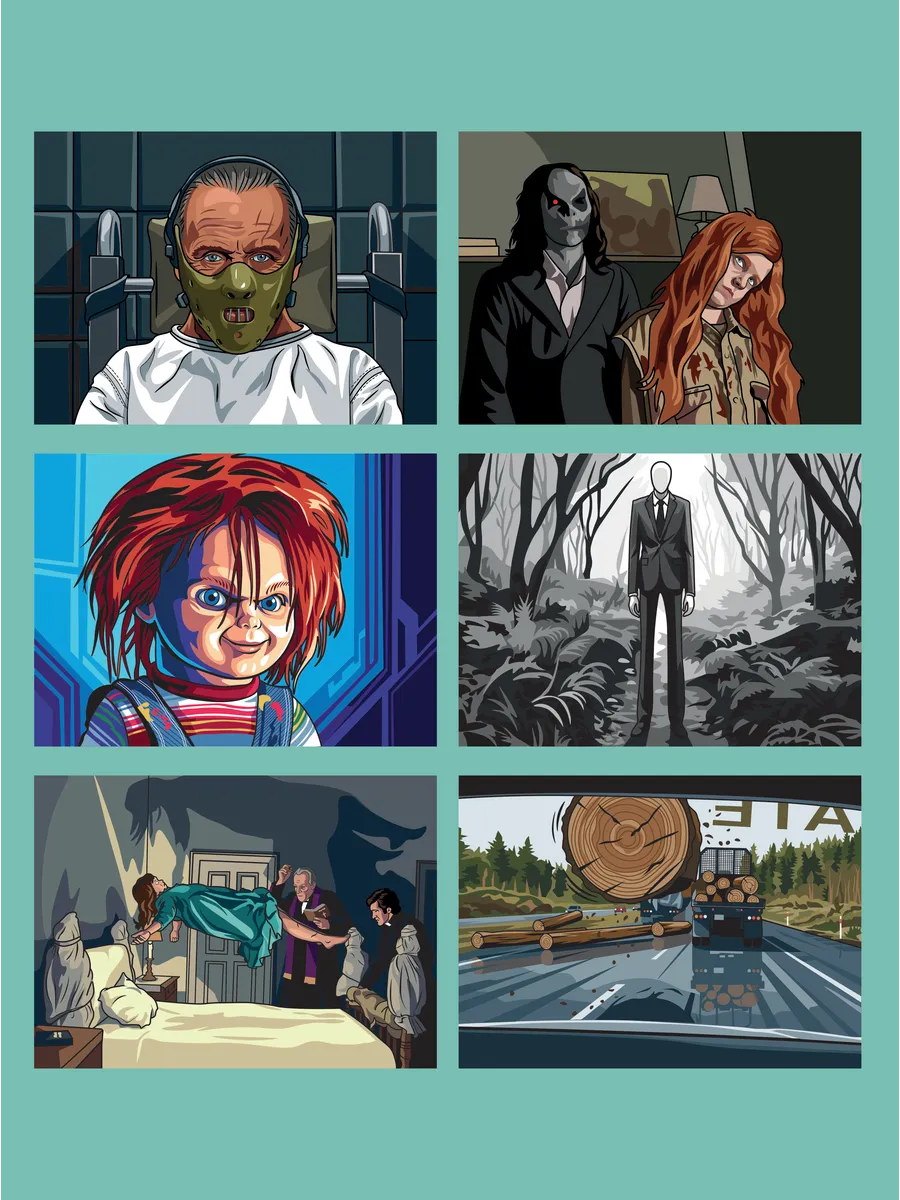Horror. Paint by numbers