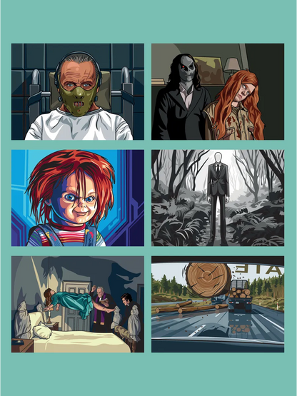 Horror. Paint by numbers