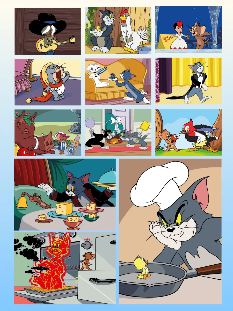 Tom and Jerry. Color by Numbers