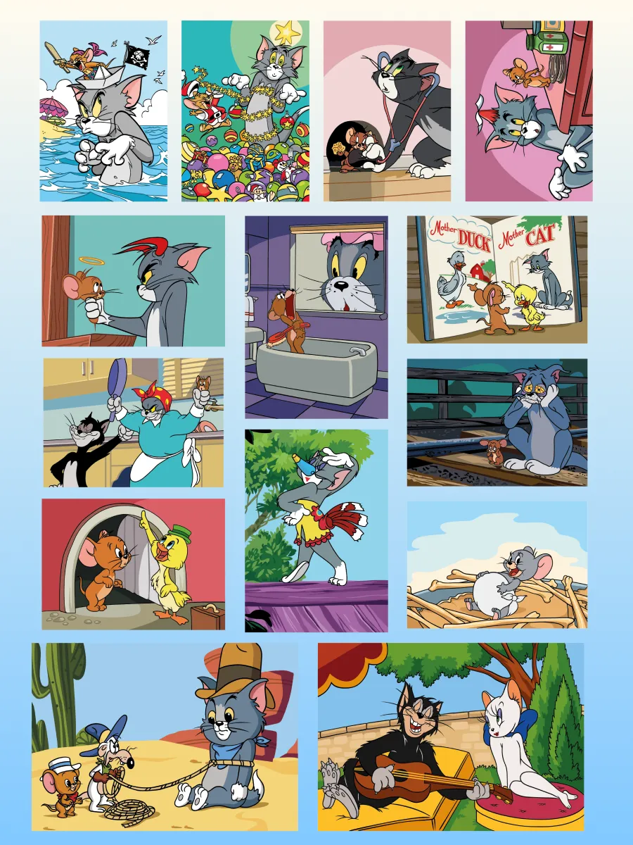 Tom and Jerry. Color by Numbers