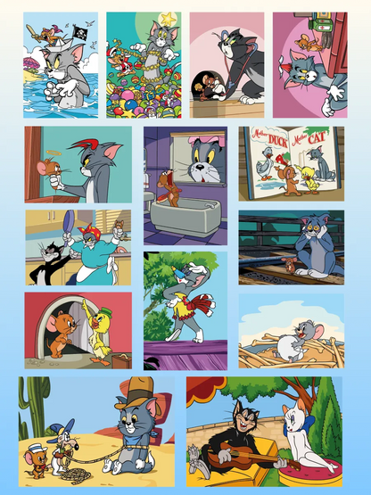Tom and Jerry. Color by Numbers