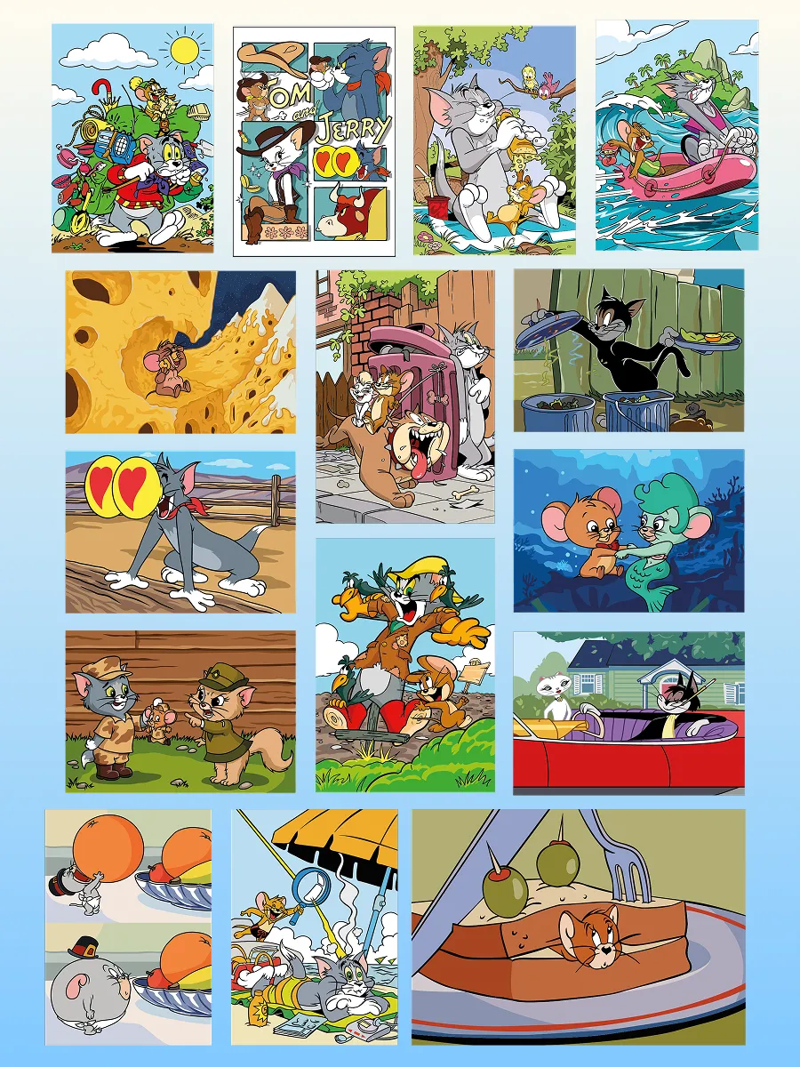 Tom and Jerry. Color by Numbers
