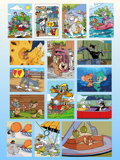 Tom and Jerry. Color by Numbers