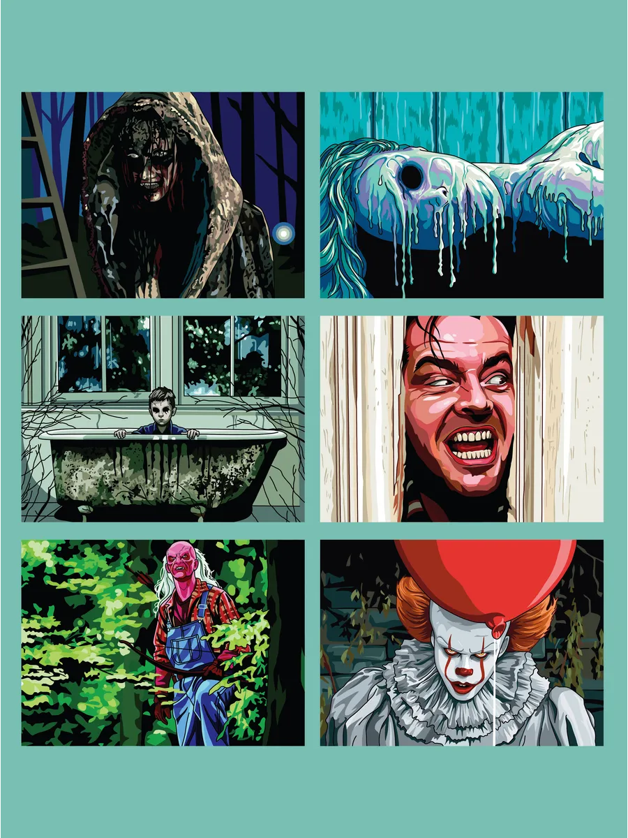 Horror. Paint by numbers