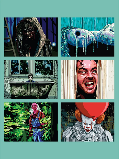 Horror. Paint by numbers