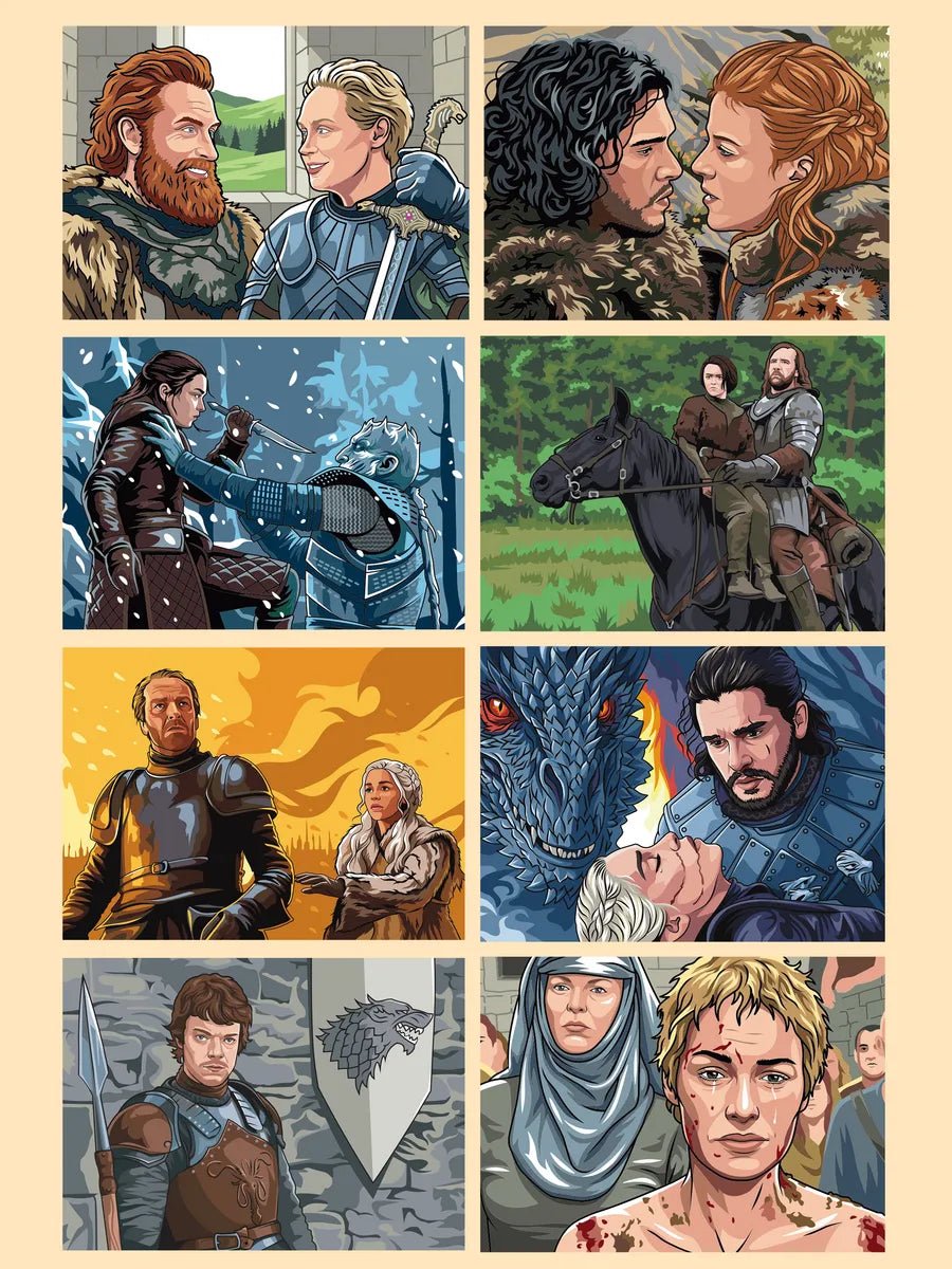 Game of Thrones. Color by Numbers