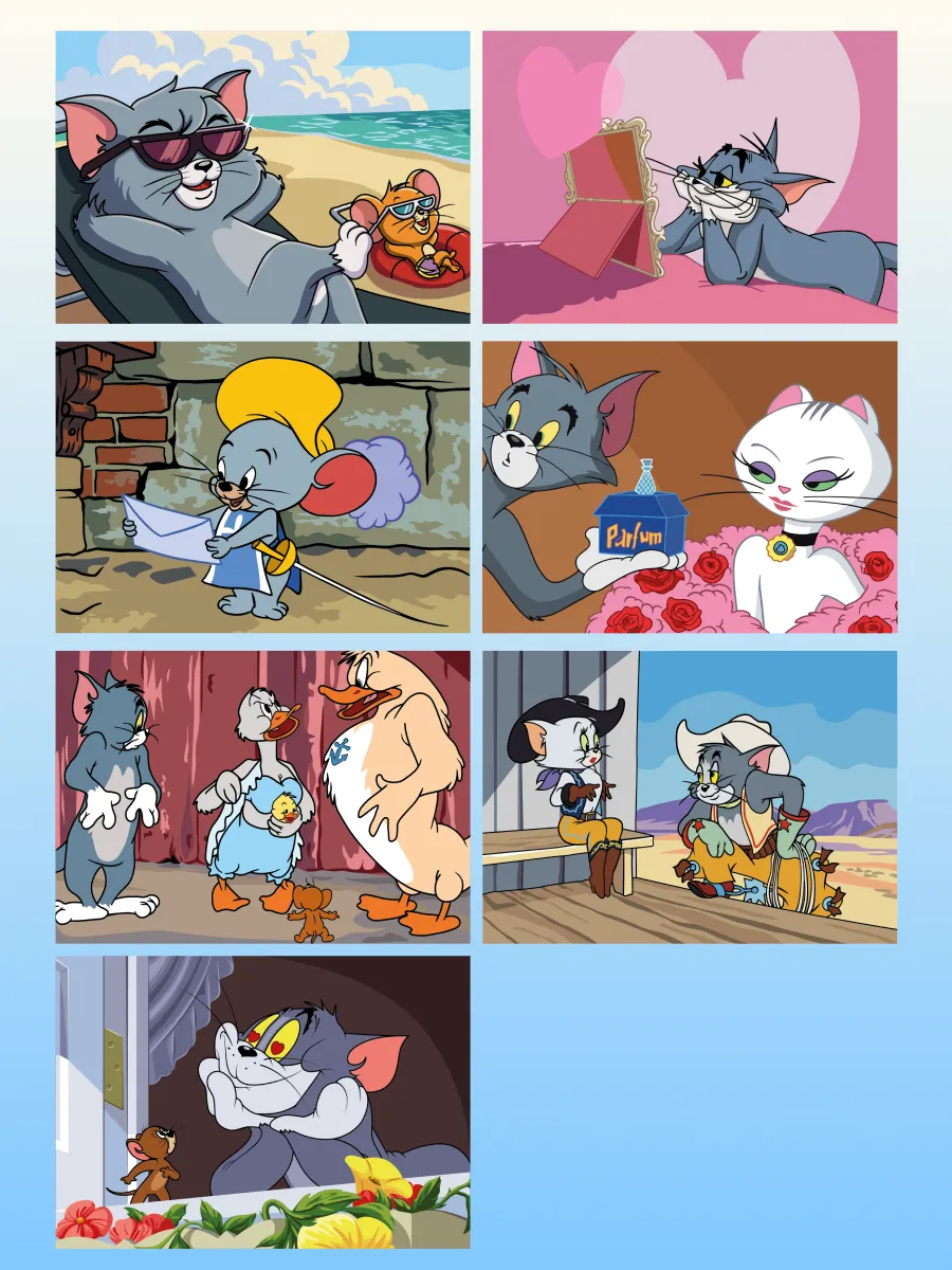 Tom and Jerry. Color by Numbers