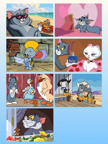 Tom and Jerry. Color by Numbers