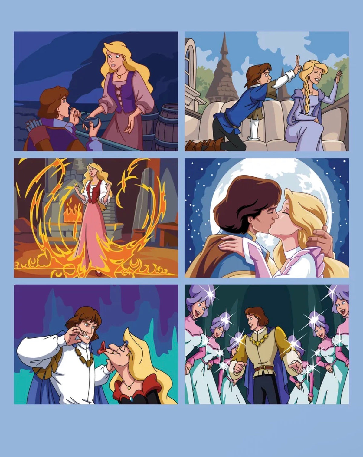 Swan Princess. Paint by numbers