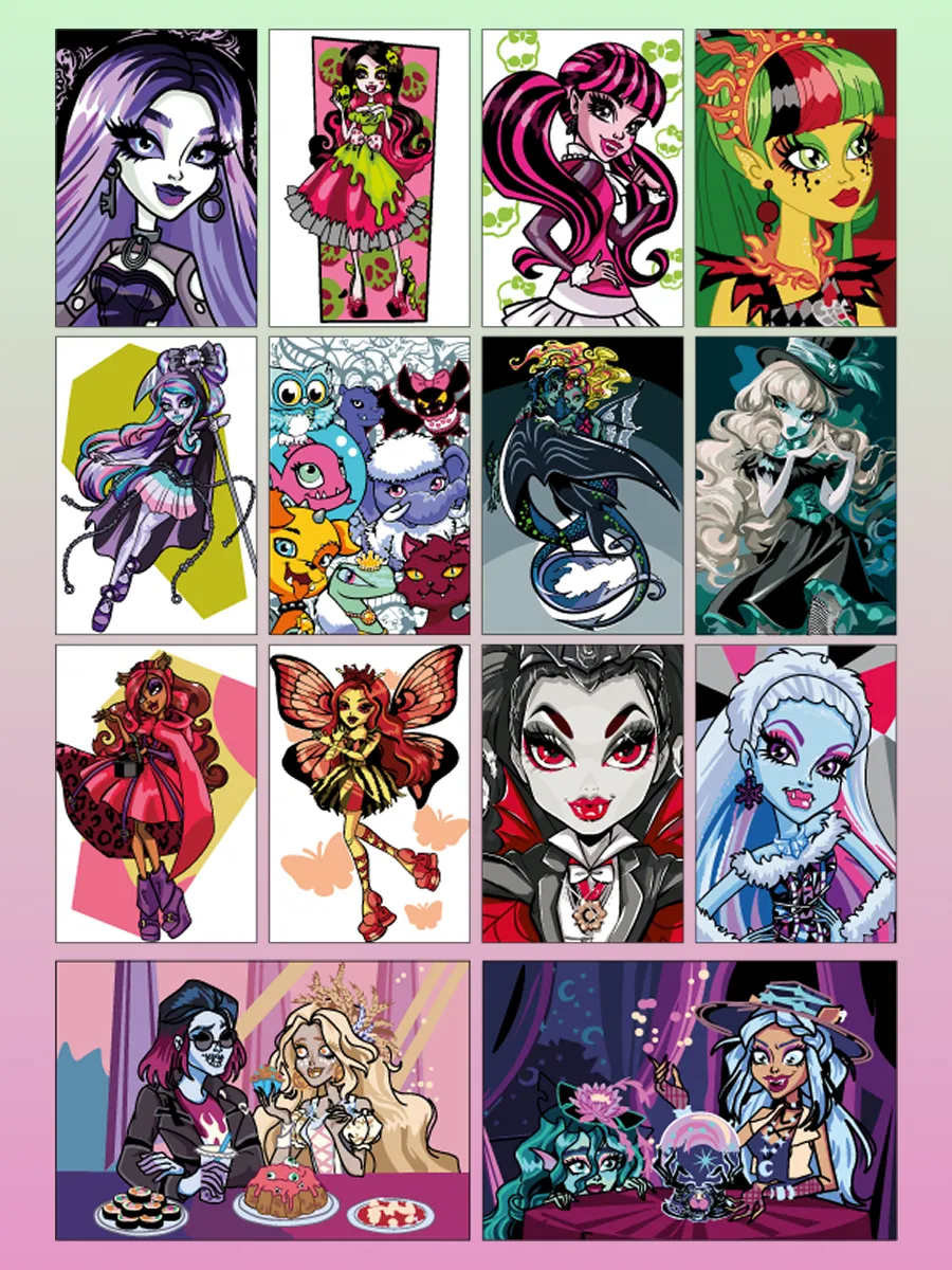 Monster High. Paint by number