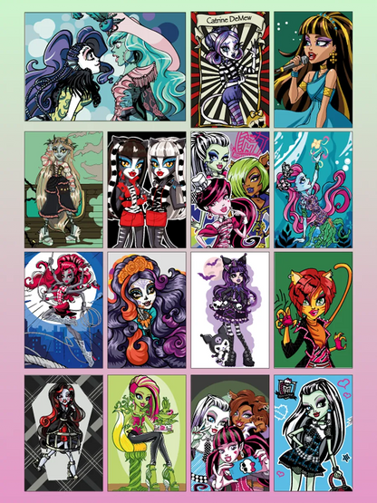 Monster High. Paint by number