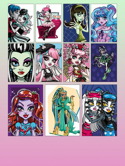 Monster High. Paint by number