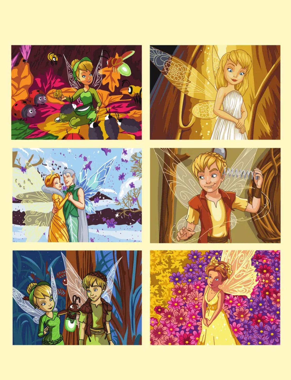 Magical Fairies. Color by Numbers