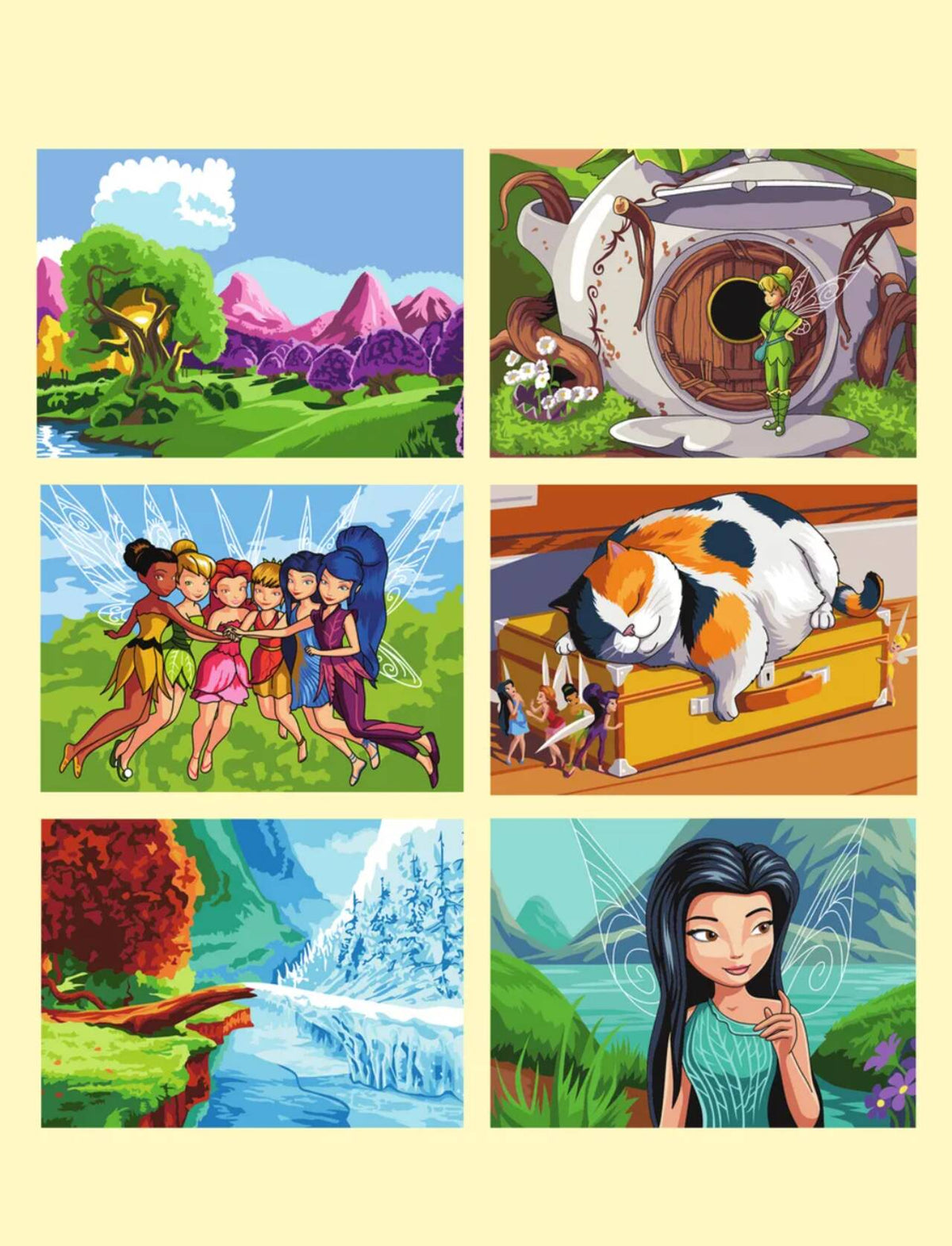 Magical Fairies. Color by Numbers
