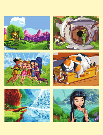 Magical Fairies. Color by Numbers