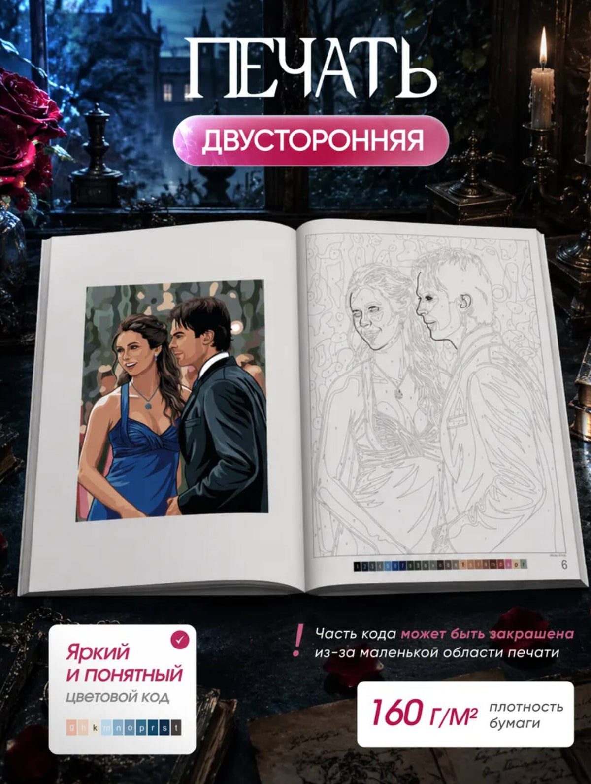 The Vampire Diaries. Color by Numbers