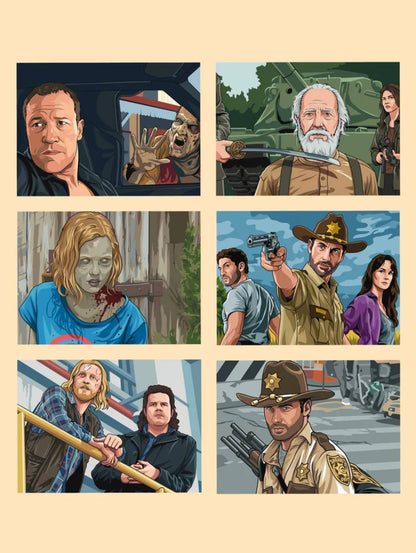 The Walking Dead: Coloring by Numbers
