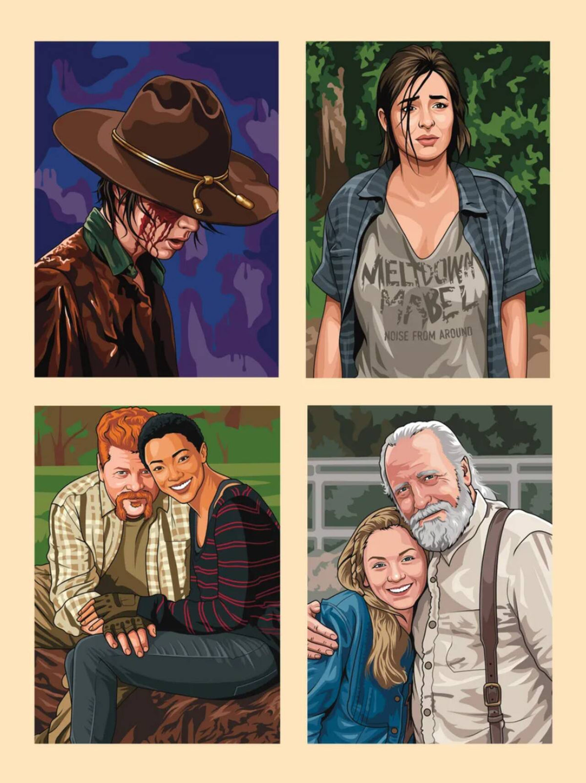 The Walking Dead: Coloring by Numbers