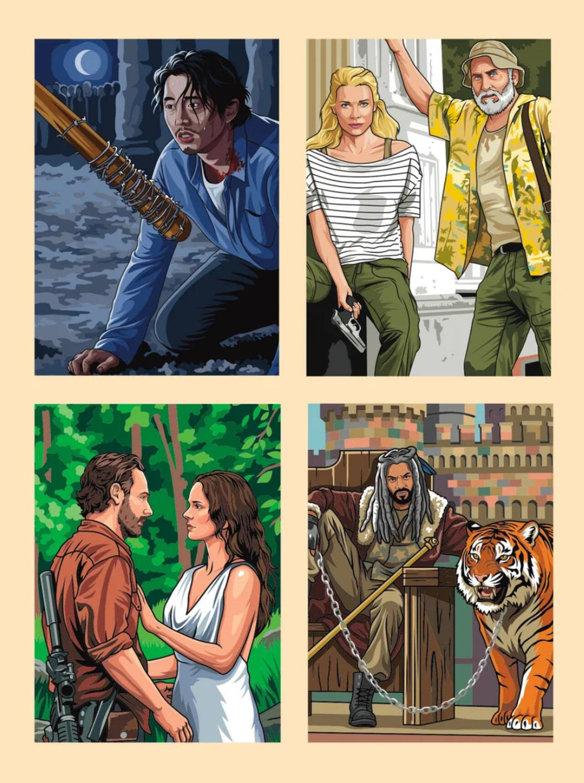 The Walking Dead: Coloring by Numbers