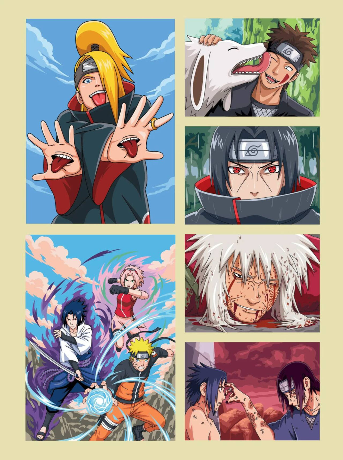 Naruto. Color by Numbers