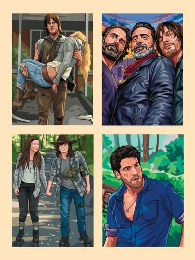 The Walking Dead: Coloring by Numbers