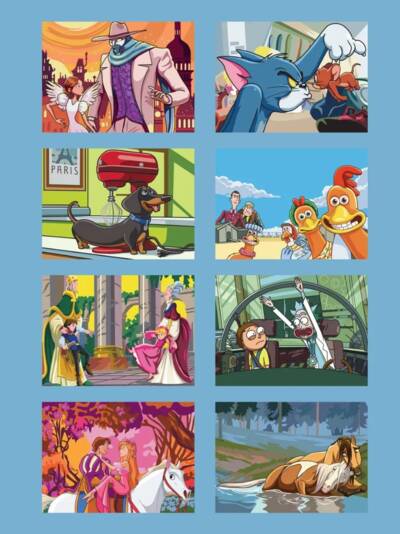 Favorite Cartoons. Color by Numbers