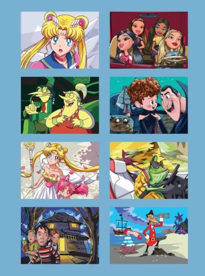 Favorite Cartoons. Color by Numbers