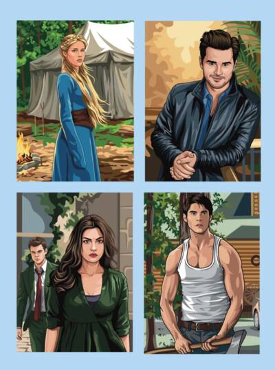 The Vampire Diaries. Color by Numbers